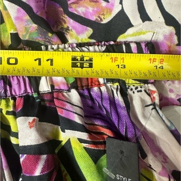 Mix Nouveau Floral Pattern Maxi‎ Skirt Medium - Picture 7 of 8